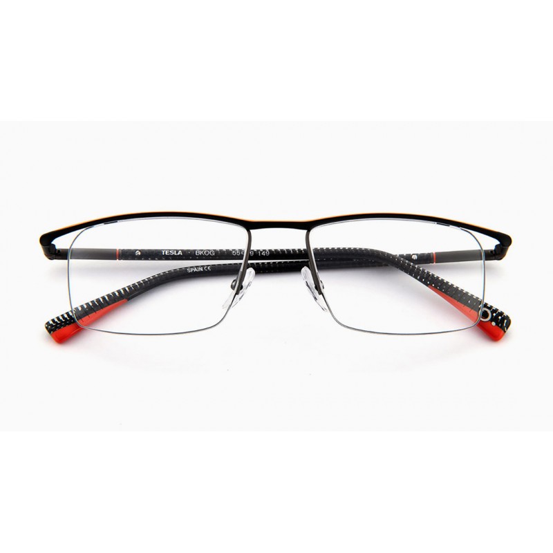 Γυαλιά Οράσεως ETNIA BARCELONA TESLA BKOG-μαύρο/πορτοκαλί