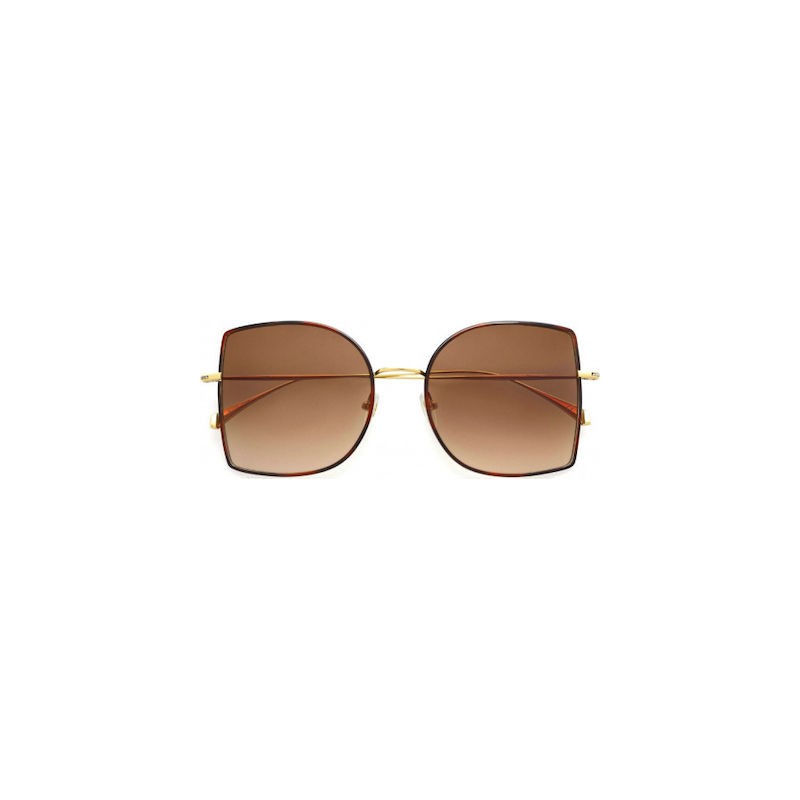 Sunglasses KALEOS BANSAL 05 titanium-gradient-gold/dark brown tortoiseshell