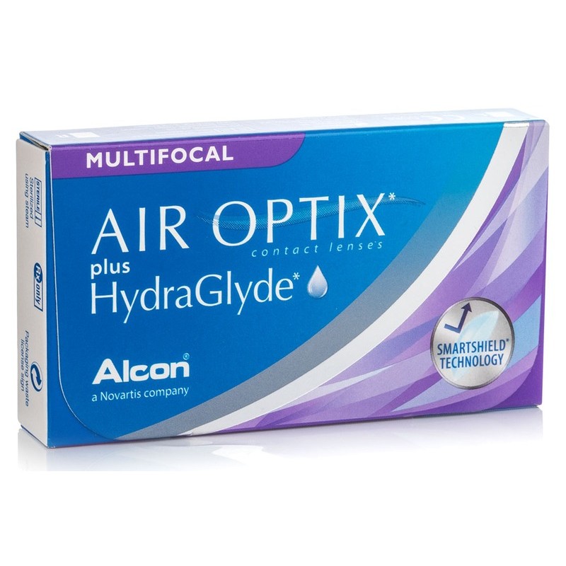 Air Optix plus HydraGlyde MULTIFOCAL Alcon-Multifocal monthly soft lenses 6 pack