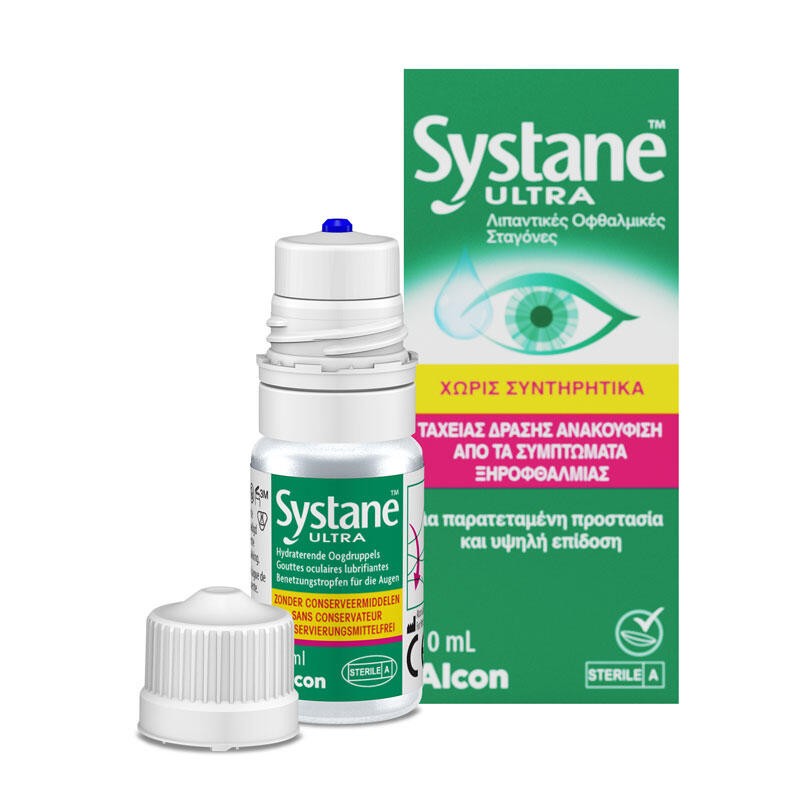 Systane ultra Alcon-Οφθαλμικές σταγόνες 10 ml