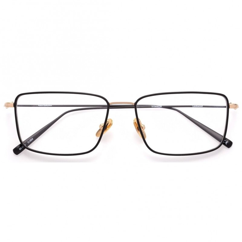 Γυαλιά Οράσεως KALEOS LOCKWOOD 04 Titanium-μαύρο/χρυσό