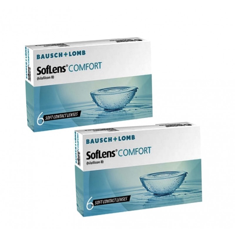 OFFER 2 SofLens Comfort Bausch & Lomb-12 monthly contact lenses