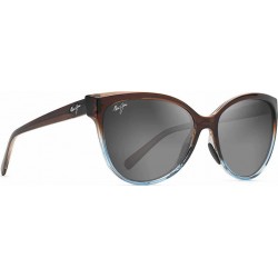 Sunglasses MAUI JIM Olu Olu GS537-01F-polarized-Dark chocolate with blue