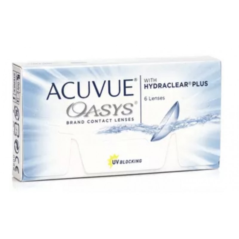Acuvue Oasys Hydraclear Plus -Johnson & Johnson-Δεκαπενθήμεροι φακοί μυωπίας-6τμχ