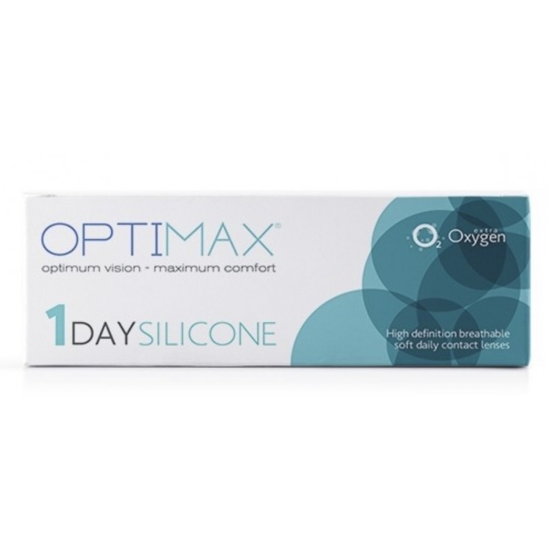 OPTIMAX SILICONE 1DAY -Ημερήσιοι φακοί μυωπίας-υπερμετρωπίας 30τμχ