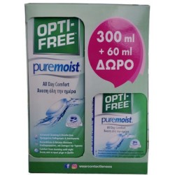 Υγρό OPTI-FREE Puremoist - ALCON 300ml + 60ml Δώρο