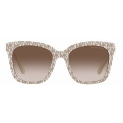 Sunglasses Michael Kors San Marino MK 2163 310313-gradient-white with MK print repeat vanilla