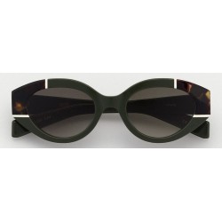 Sunglasses KALEOS YOUNG 003-gradient-green/dark brown Havana