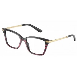 Eyeglasses DOLCE & GABBANA 3345 3319-black / leo pink