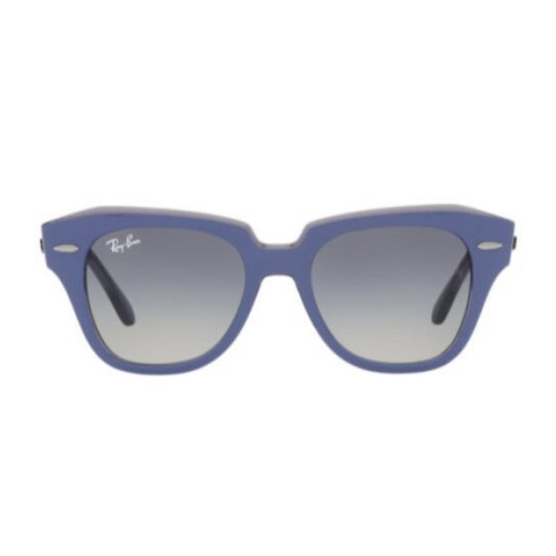 Kid's Sunglasses RAY-BAN JUNIOR RJ9186S 711611-gradient-Wisteria on transparent blue