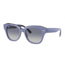Kid's Sunglasses RAY-BAN JUNIOR RJ9186S 711611-gradient-Wisteria on transparent blue