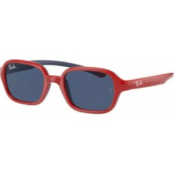 Kid's Sunglasses RAY-BAN JUNIOR RJ9074S 709380-red on rubber blue