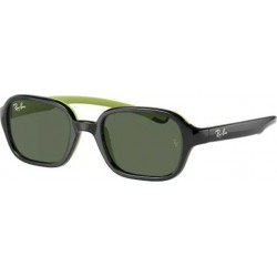 Kid's Sunglasses RAY-BAN JUNIOR RJ9074S 709471-black on rubber green