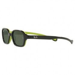 Kid's Sunglasses RAY-BAN JUNIOR RJ9074S 709471-black on rubber green