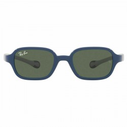 Kid's Sunglasses RAY-BAN JUNIOR RJ9074S 709671-blue on rubber grey