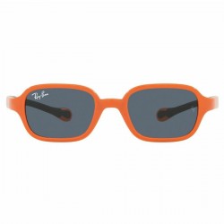 Kid's Sunglasses RAY-BAN JUNIOR RJ9074S 709587-orange on rubber black
