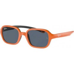 Kid's Sunglasses RAY-BAN JUNIOR RJ9074S 709587-orange on rubber black