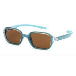 Kid's Sunglasses RAY-BAN JUNIOR RJ9074S 709773-light blue rubber light blue