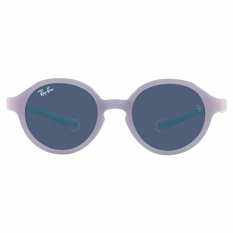 Kid's Sunglasses RAY-BAN JUNIOR RJ9075S 709980-violet on rubber light blue