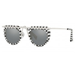 Sunglasses Alain Mikli Aujourd D Hui 4011 001/6G-Mirrored-Bw Damier /Silver