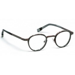Eyeglasses J.F.Rey 2677 0503 -black/gun/black and white stripes
