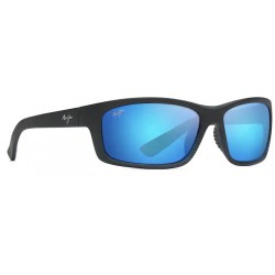 Sunglasses MAUI JIM KANAIO COAST B766-08C Polarized-Matte Translucent Blue Black with Stripe
