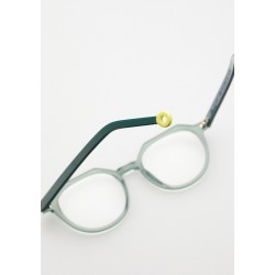 Kid's Eyeglasses KALEOS Tyler 002-Transparent green