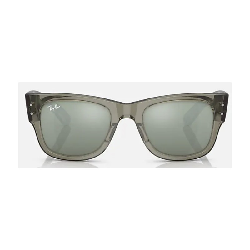 Sunglasses Ray-Ban MEGA WAYFARER RB0840S 66355C -Mirror-Transparent Green