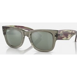 Sunglasses Ray-Ban MEGA WAYFARER RB0840S 66355C -Mirror-Transparent Green