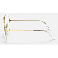 Eyeglasses Ray-Ban Aviator RB6489 3136-Matte Petroleum on gold