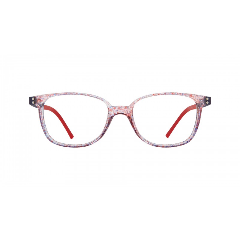 Kid's Eyeglasses LOOKKINO 3813 W4-transparent pink/red/blue