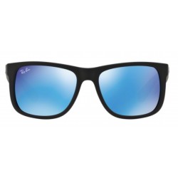 Sunglasses Ray-Ban Justin RB4165 622/55-Blue Flash-Mirror-Black rubber