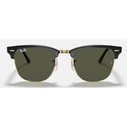 Γυαλιά Ηλίου Ray-Ban Clubmaster Classic RB3016 W0365-Μαύρο/Χρυσό
