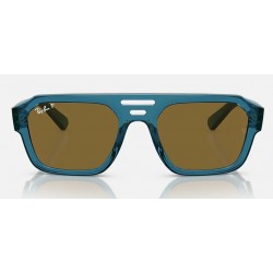 Sunglasses Ray-Ban Corrigan Bio-Based RB4397 668383-Polarized-transparent light blue