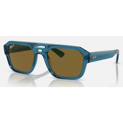 Sunglasses Ray-Ban Corrigan Bio-Based RB4397 668383-Polarized-transparent light blue