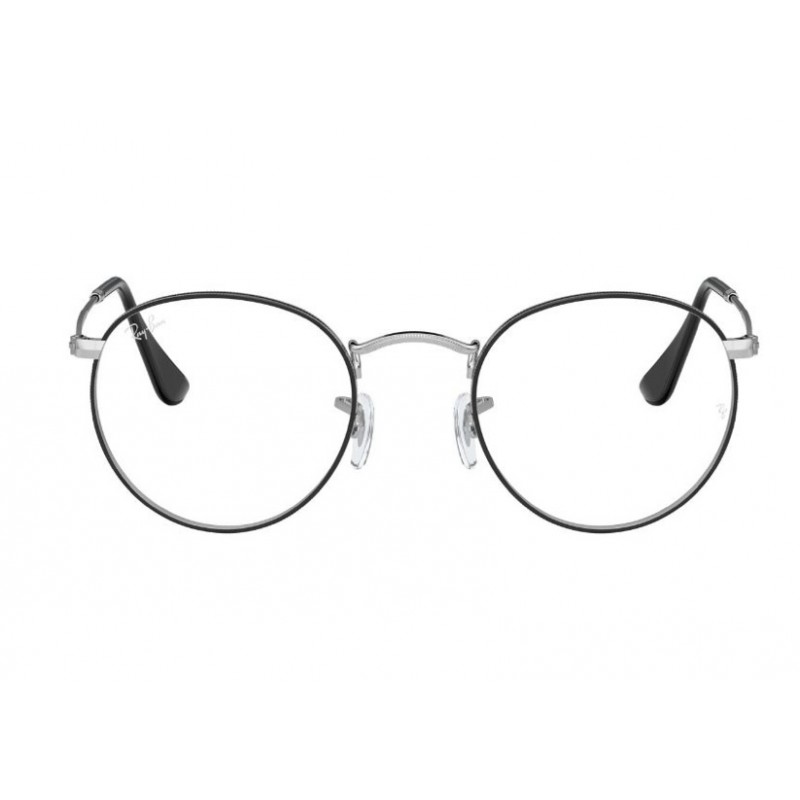 Eyeglasses Ray-Ban Round Metal RX 3447V 2861-Black on silver