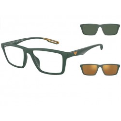 Eyeglasses Emporio Armani EA4189U 50581W-Clip on-matte green