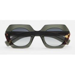 Sunglasses Kaleos Piaf 5-Gradient-transparent grey-green/brown tortoiseshell